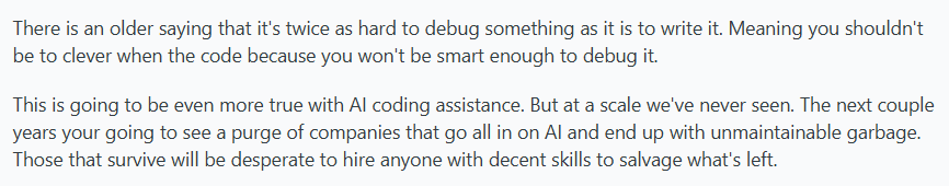 debugging AI code