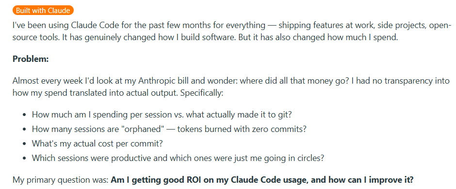 calculating claude code ROI